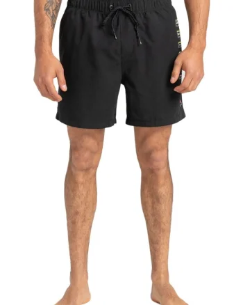 Pantaloni scurti barbati,  Poliester, Negru