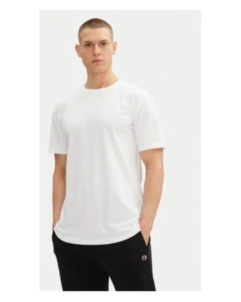 Tricou barbati  alb, bumbac/poliester, Alb