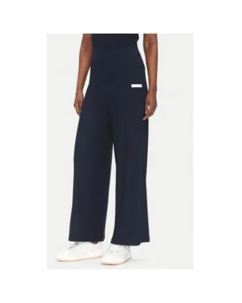 Pantaloni dama  Emporio Armani, 7W000165 AF12654, Viscoza/Elastan, Bleumarin, Bleumarin