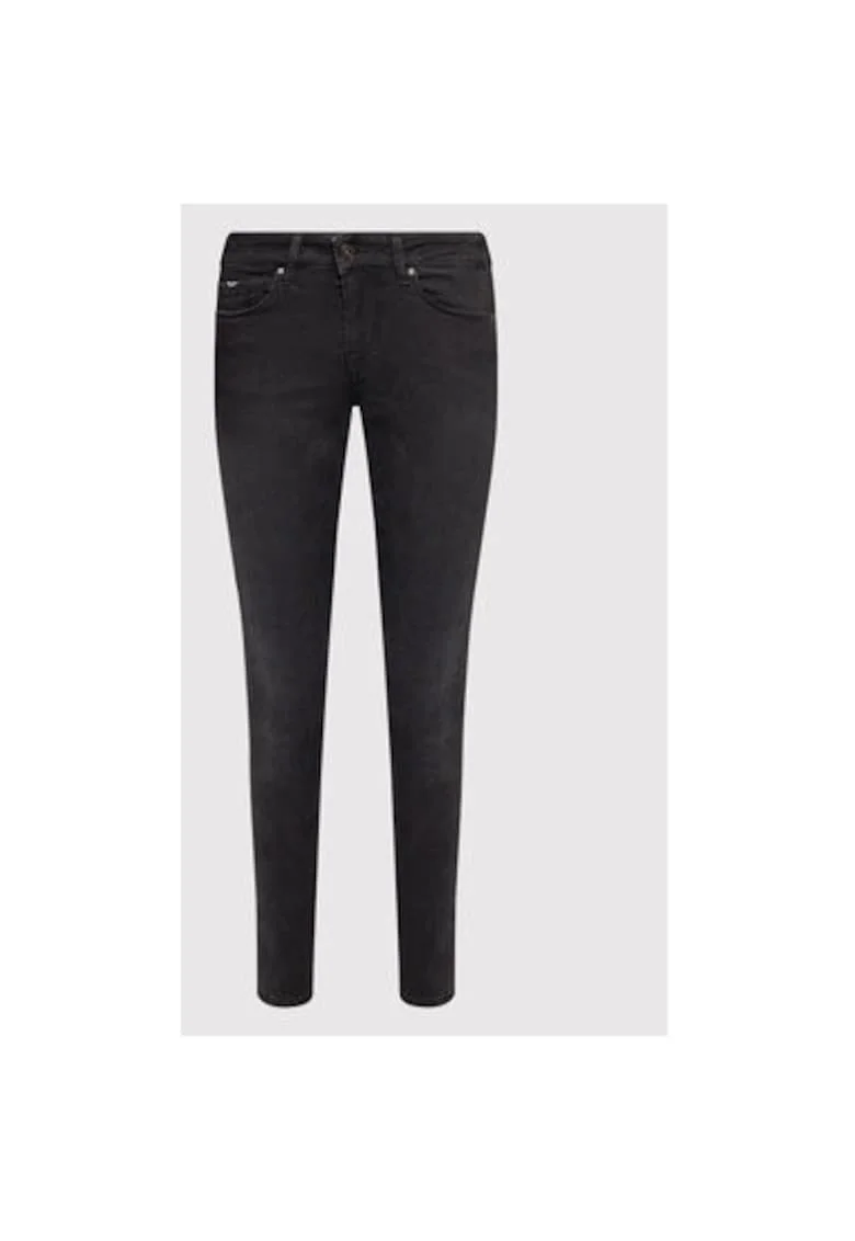 Pantaloni dama  PL204174S98, Bumbac/Poliester, Negru, Negru