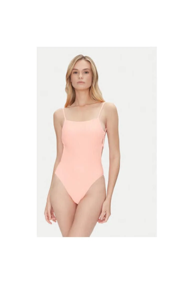 Costum de baie dama  EBJX100111, Poliester/Elastan, Corai, Rosu deschis