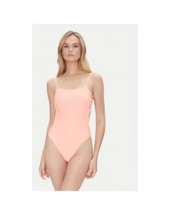 Costum de baie dama  EBJX100111, Poliester/Elastan, Corai, Rosu deschis