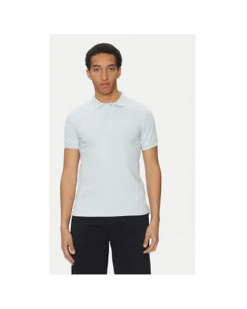 Tricou polo barbati  M5510R-T3236, Bumbac, Albastru deschis, Albastru deschis