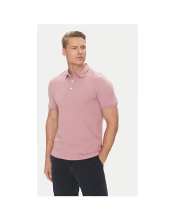 Tricou polo barbati  C5 21374.2112, Bumbac, Roz, Roz