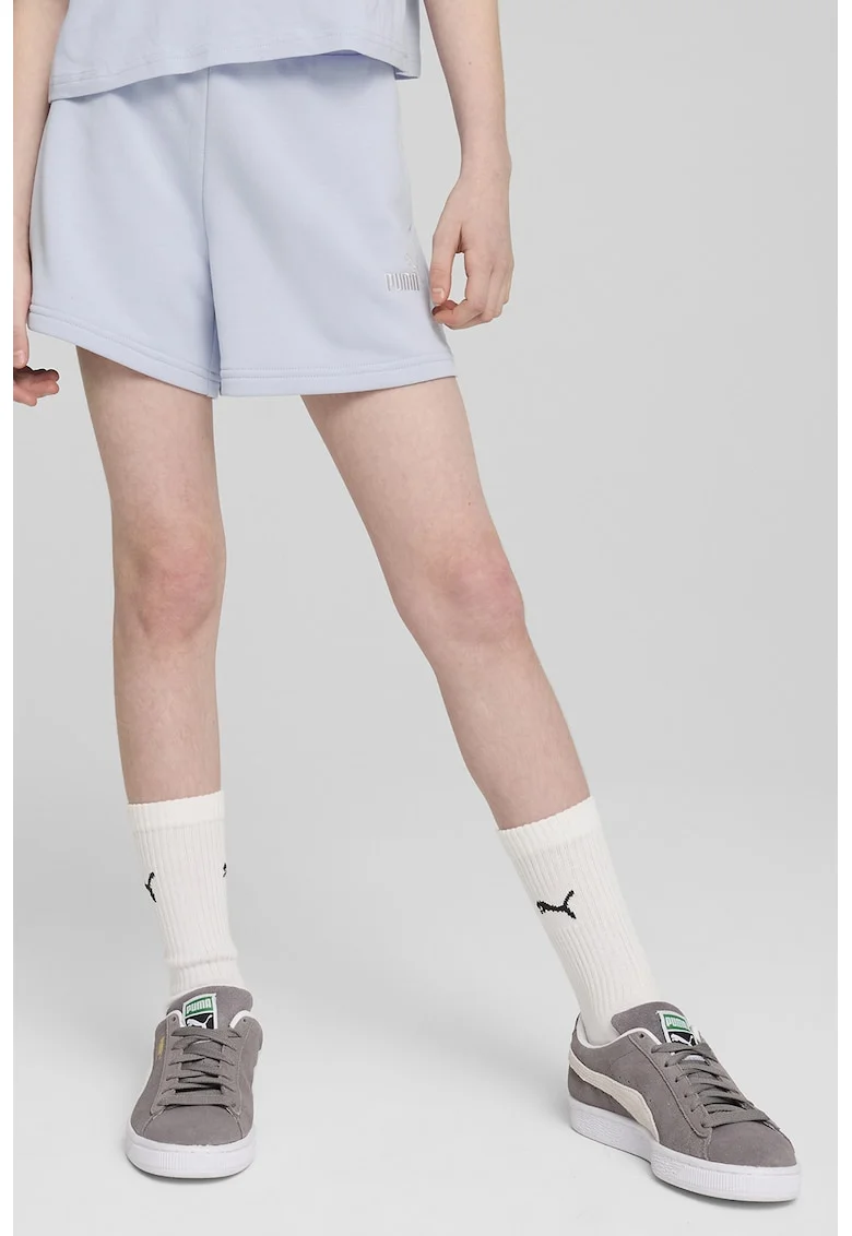 Pantaloni scurti cu logo brodat Essentials, Albastru pastel