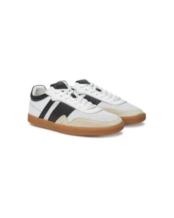 Pantofi sport barbati, FU1320.C00PUN14PT98,  Piele naturala, Alb
