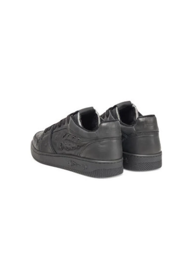 Pantofi sport barbati, BG4001 PX496,  Piele naturala, Negru