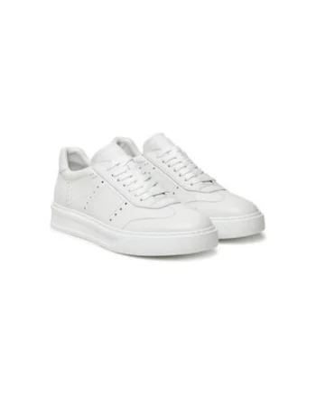 Pantofi sport barbati, FU0261.A07ZIPAGB100,  Piele naturala, Alb