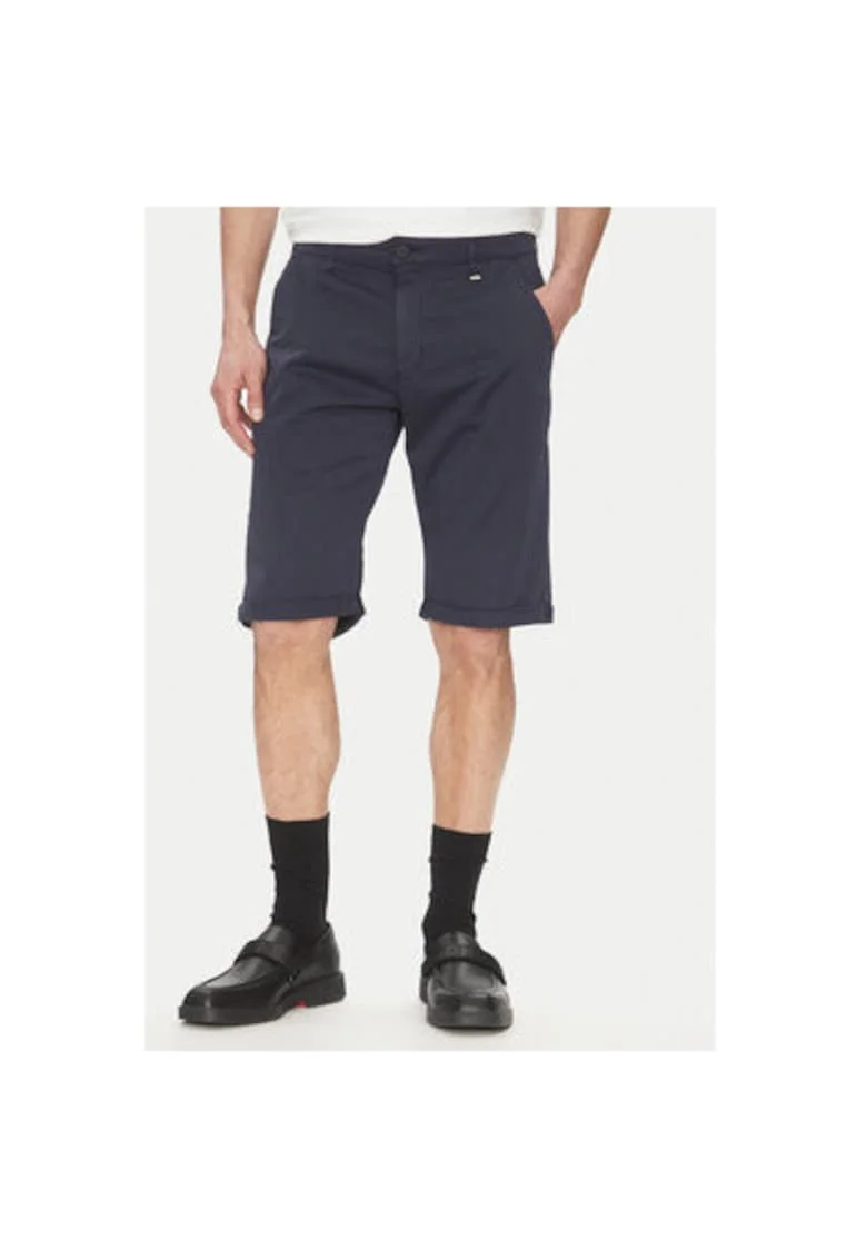 Pantaloni scurti barbati  265812 552829, Bumbac/Elastan, Bleumarin, Bleumarin