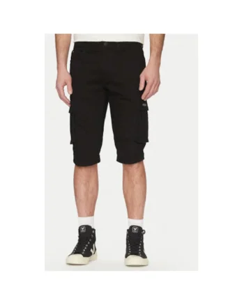 Pantaloni scurti din denim barbati  20713329, Bumbac, Negru, Negru