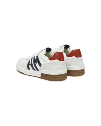 Pantofi sport  din piele naturala, Alb