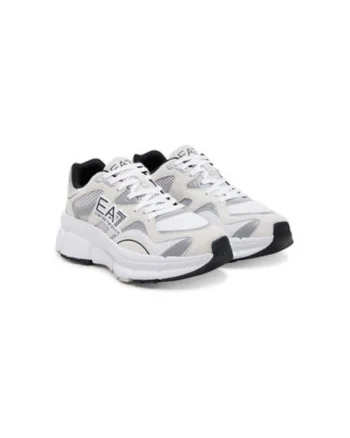 Pantofi sport barbati, X8X237 XK425,  Emporio Armani, Textil, Alb