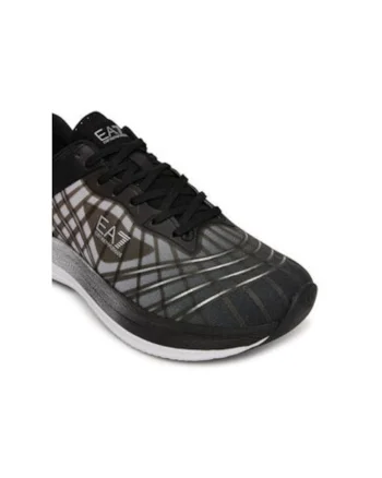 Pantofi sport barbati, X8X243 XK440,  Emporio Armani, Textil, Negru