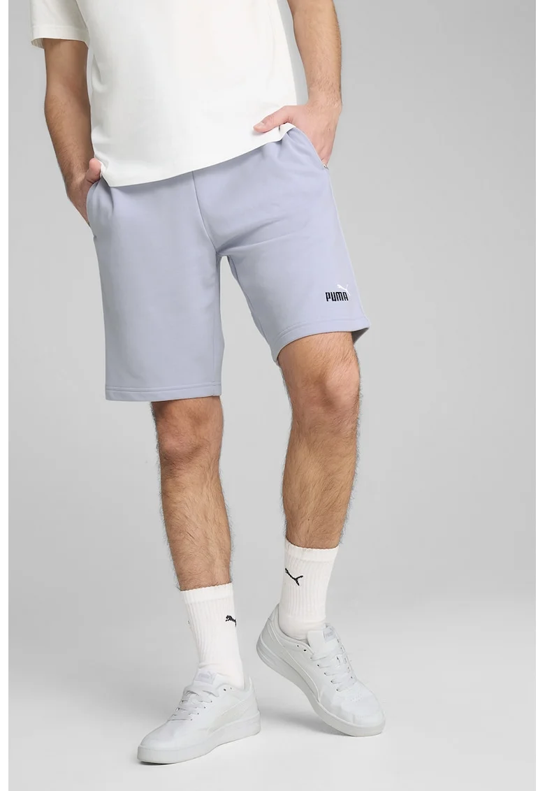 Bermude sport cu talie elastica Essentials 2, Albastru pastel