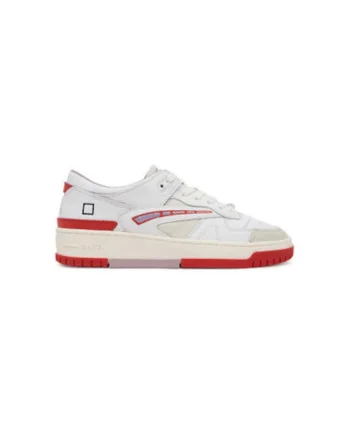 Pantofi sport dama, W421-T8-CO, D A T E, Piele naturala, Alb