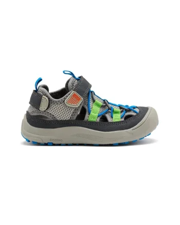 Sandale fisherman cu velcro Dunbarton, Gri