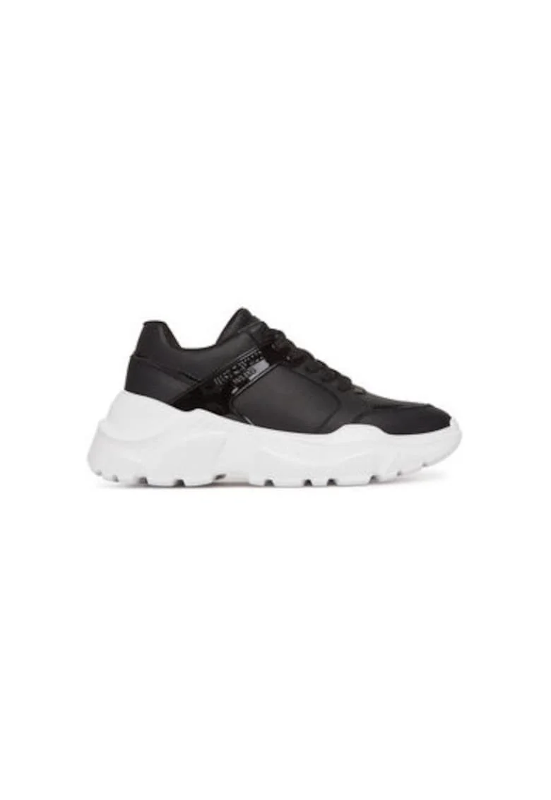 Pantofi sport dama, 78RA3SL9 ZPA71,  Piele naturala, Negru