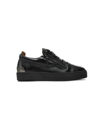 Pantofi sport barbati, RU40027,  Piele naturala, Negru