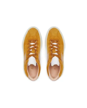 Pantofi sport dama  din piele naturala, Galben