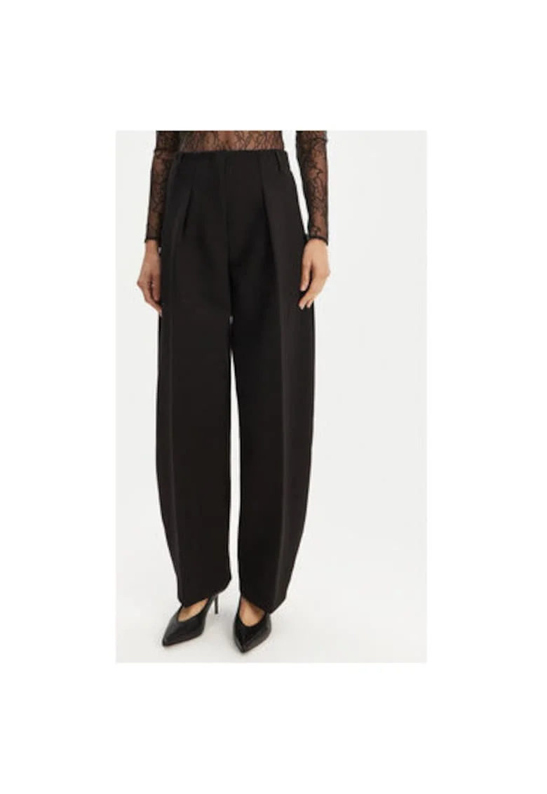 Pantaloni dama  24E241PA0791718, Poliester/Viscoza, Negru, Negru