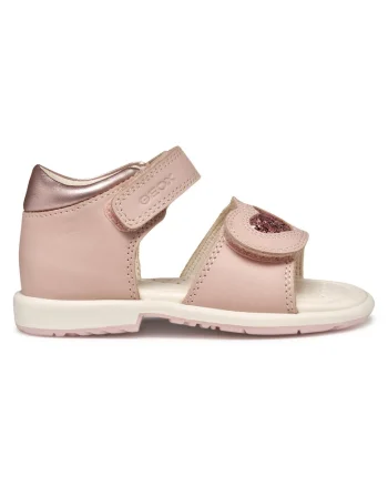 Sandale fete, B5521B-085NF,  Piele naturala, Roz, Roz