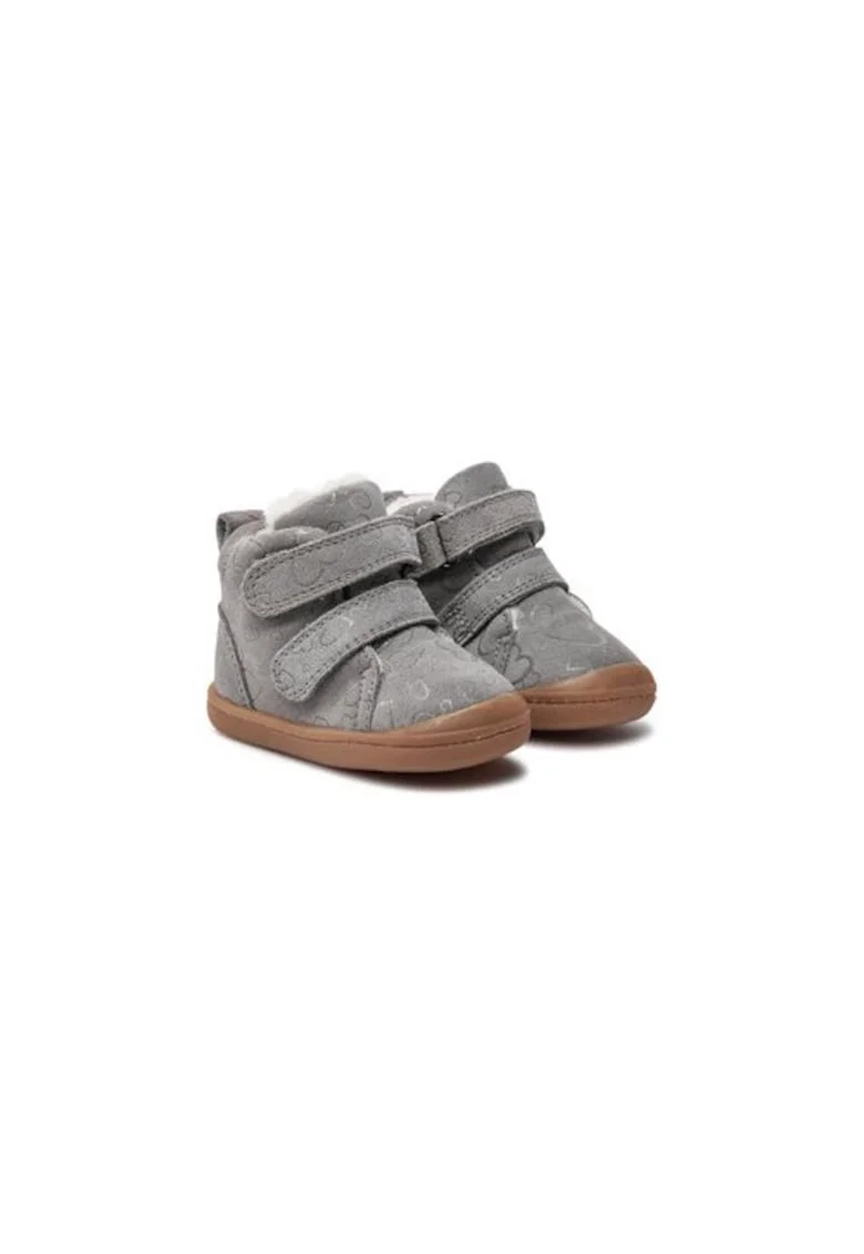 Ghete fete  6906744, Piele naturala, Gri