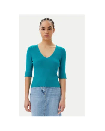Pulover dama  251-MCHAMPI, Viscoza/Poliamida, Verde, Verde