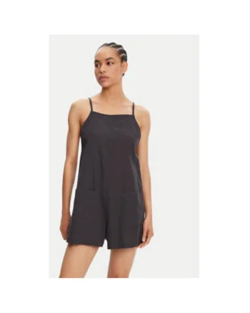 Salopeta dama  ERJWO03014, Material mixt, Negru, Negru