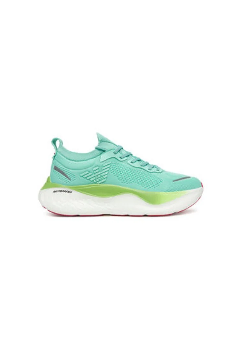 Pantofi sport unisex  Emporio Armani, X8X246 XK443, Textil, Albastru deschis