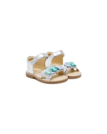 Sandale fete, 7913511,  Piele naturala, 26 EU, Argintiu