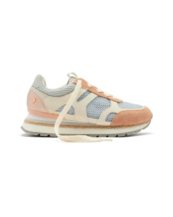 Pantofi sport din piele intoarsa cu insertii din plasa Eddington, Gri