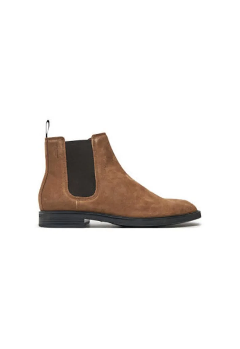 Botine barbati  5668-340-19, Piele naturala, Maro, Maro