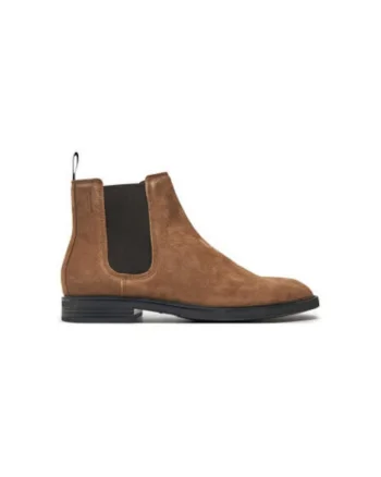 Botine barbati  5668-340-19, Piele naturala, Maro, Maro