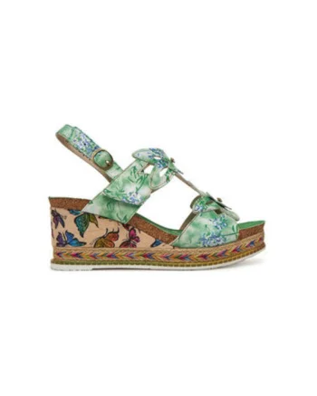 Espadrile dama  Hacdeo 21, Piele naturala, Verde