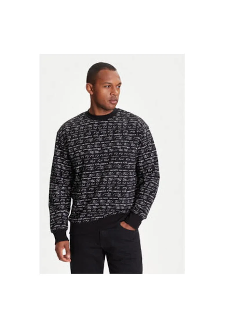 Bluza barbati  705109 553910, Bumbac/Poliester, Negru, Negru