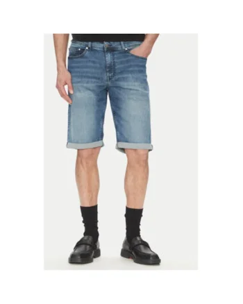 Pantaloni scurti din denim barbati  265820 552833, Bumbac, W30-L30 US, Albastru