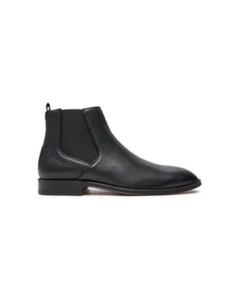 Botine barbati Botine barbati  50524891, Piele naturala, Negru