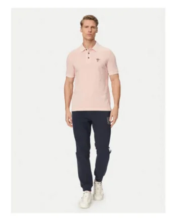 Tricou barbati,  roz, bumbac, maneca scurta