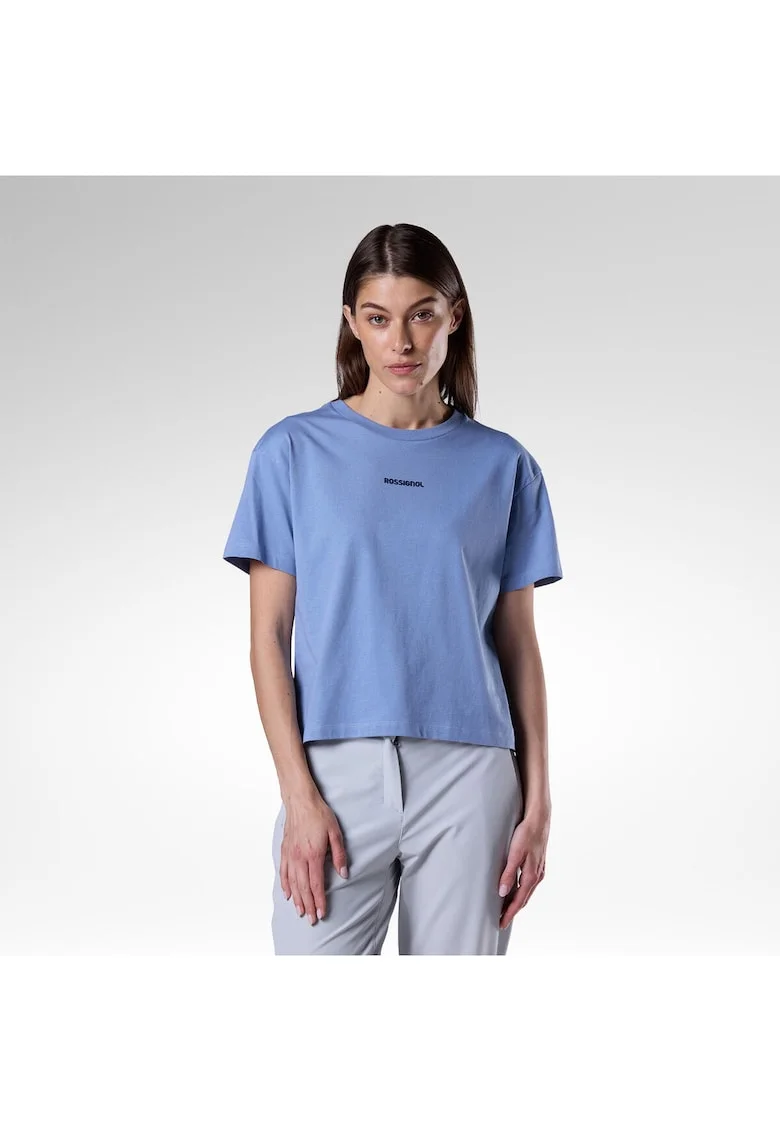 Tricou dama  W PRESSET TEE, albastru deschis, Albastru deschis