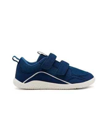 Pantofi sport din cu inchidere velcro si garnituri din plasa - 45375, Albastru royal/Bleumarin
