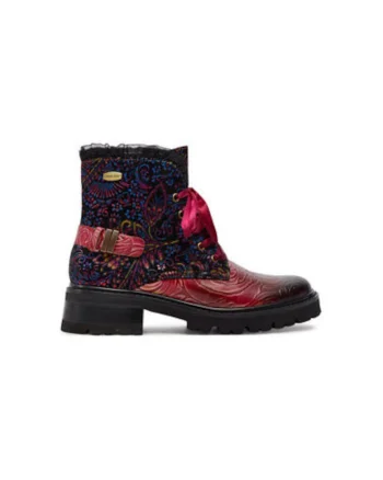 Botine dama  KOULEO 47, Piele naturala, 35 EU, Visiniu