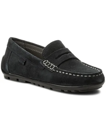 Cizme baieti  J826CA-00022, Piele naturala, Bleumarin