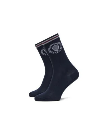 Set de 2 perechi de sosete inalte unisex unisex  251CZ015DL561, Textil, Bleumarin