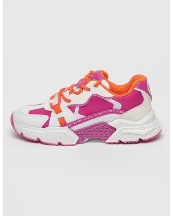 Pantofi sport cu aspect contrastant, Roz fandango/Portocaliu mandarina/Alb murdar