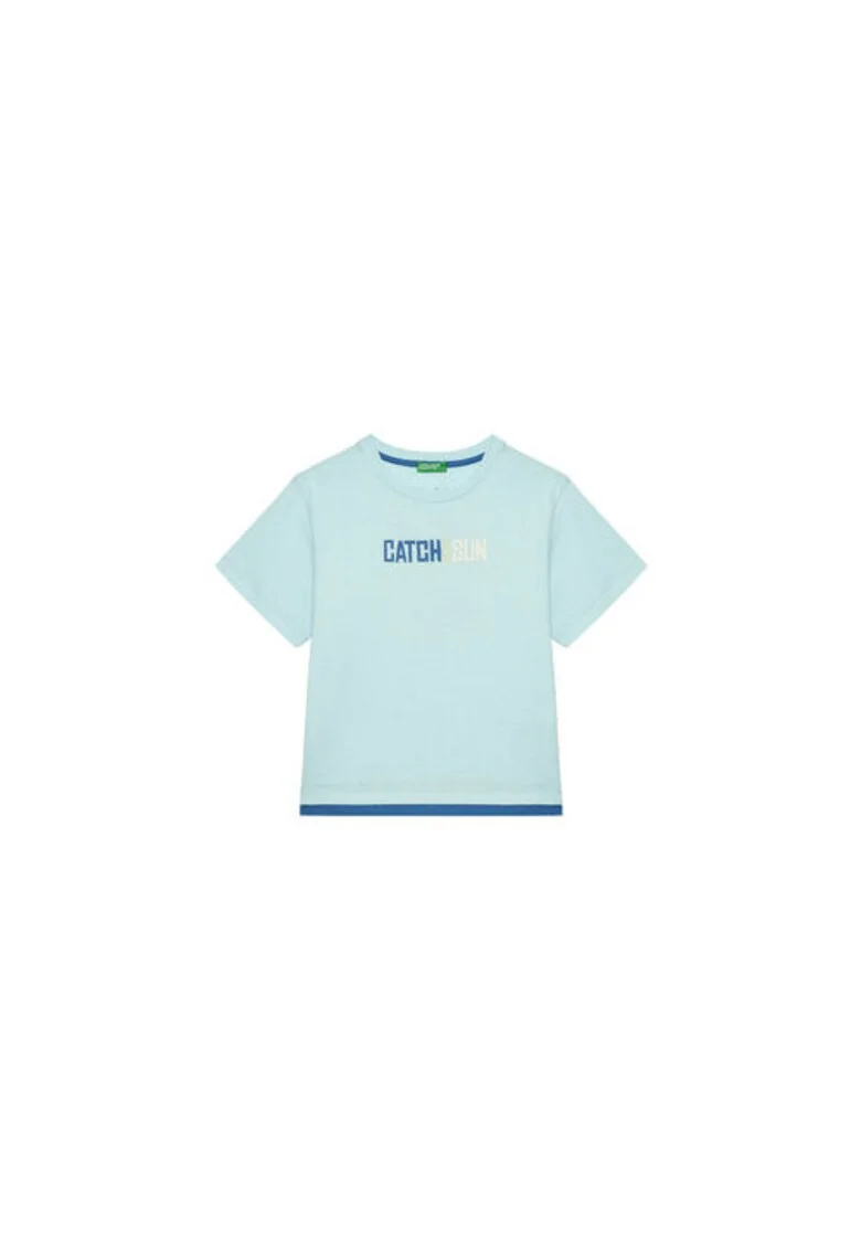 Tricou pentru baieti  3SLUG10JF, Bumbac, Albastru, Albastru
