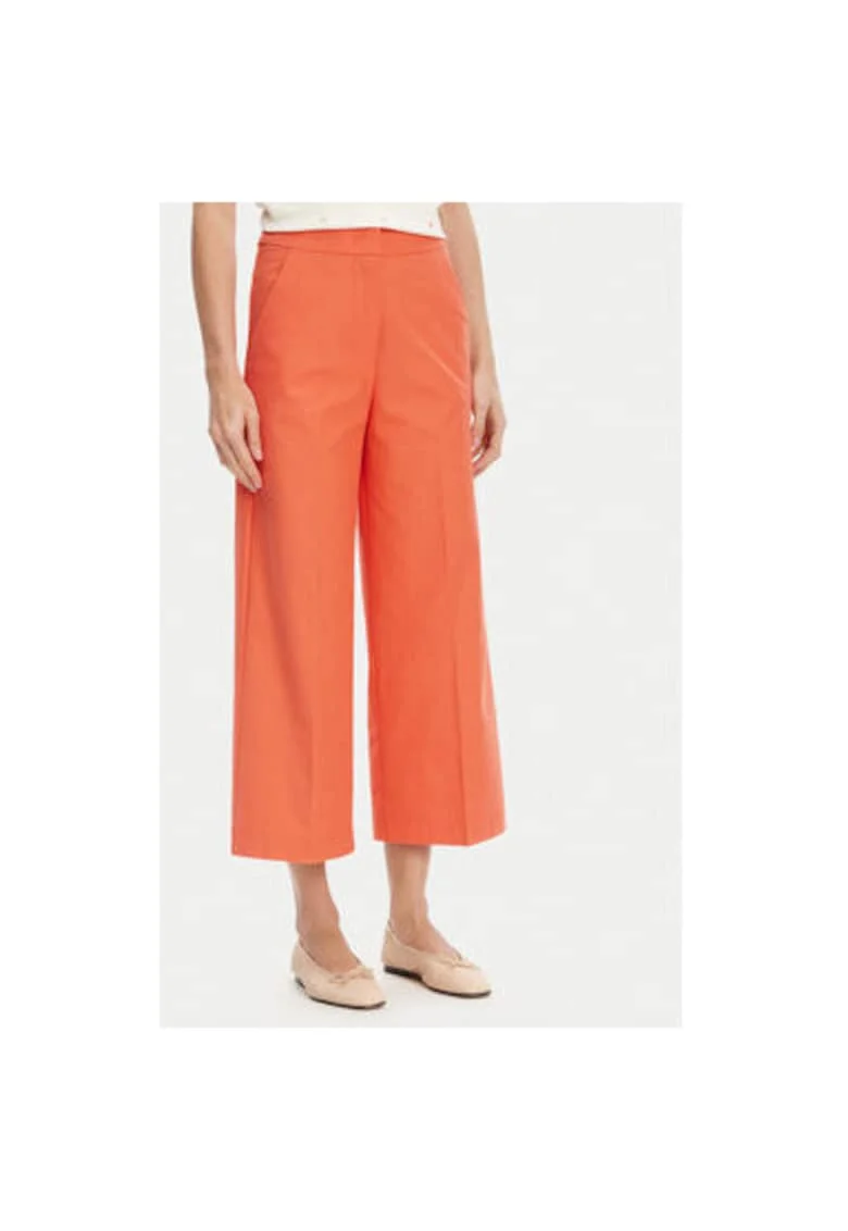 Pantaloni dama  42A8DF08R, Poliester/Bumbac, Portocaliu, Portocaliu