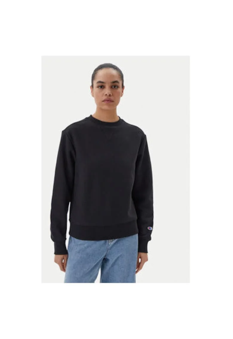 Bluza dama  117871, Bumbac/Poliester, XL INTL, Negru