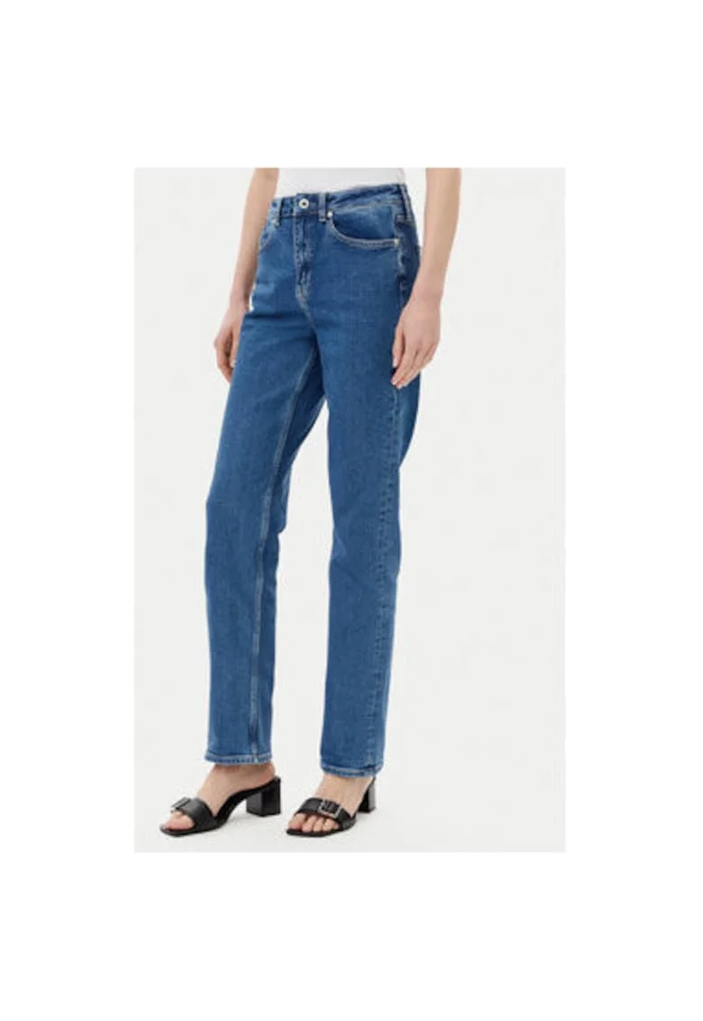 Pantaloni dama  A2W10033, Bumbac organic/Bumbac, Albastru, Albastru