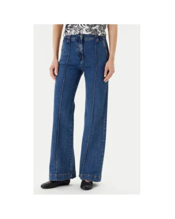 Pantaloni dama  4W8CDE02F, Bumbac, Albastru, Albastru
