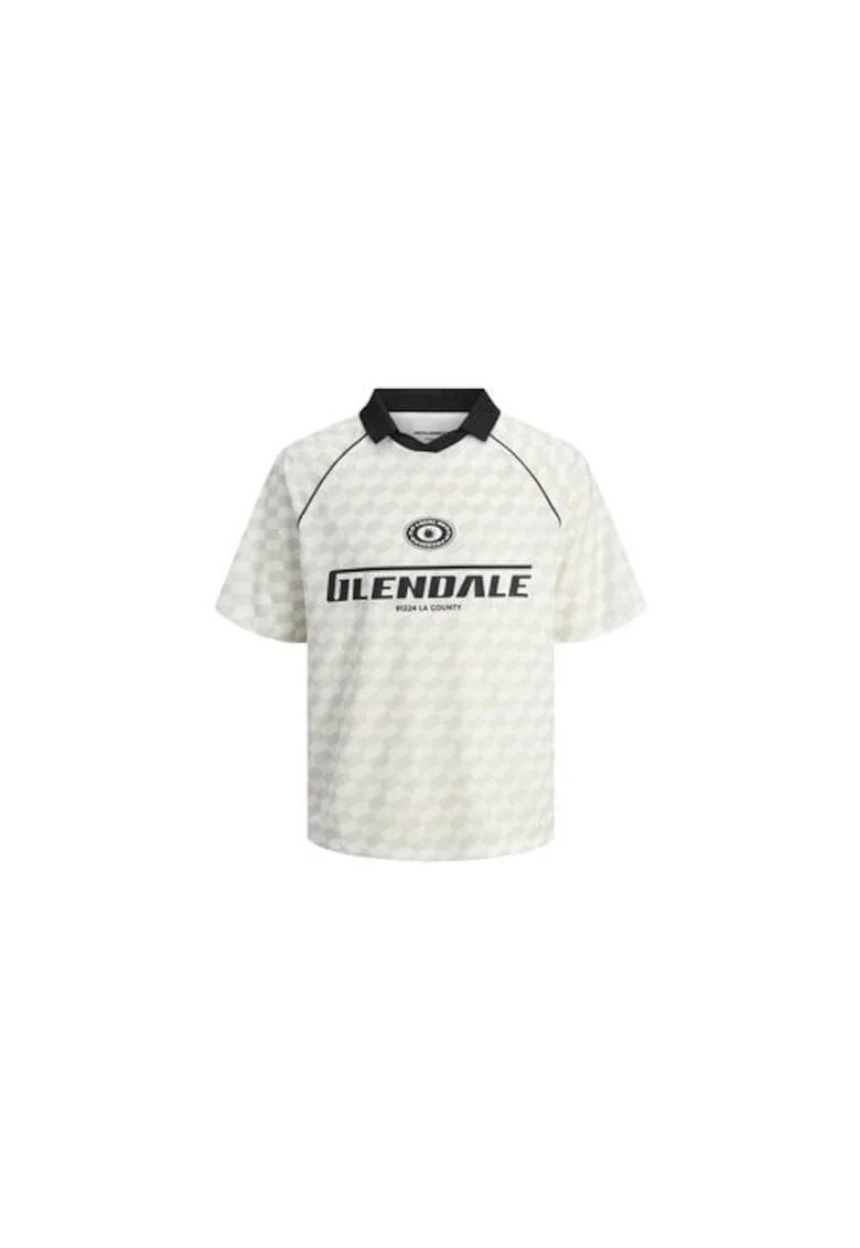 Tricou Polo pentru baieti Jack Jones Junior, 12278700, Poliester, 176 CM, Bej